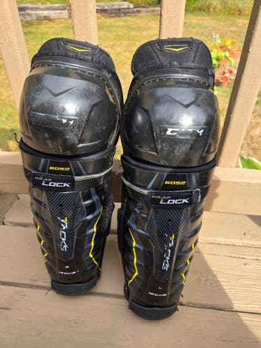 Junior CCM Tacks 13" Shin Pads (Used)