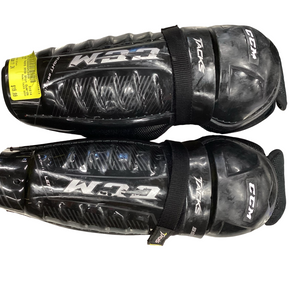 Used CCM TACKS 9550 Junior Shin Guards Black 11" 11613-S000167383