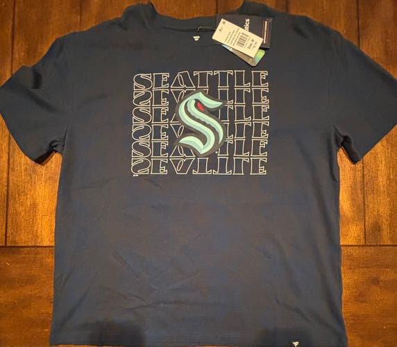 Seattle Kraken NHL Men's Size Medium T-shirt By Fanatics New With Tags