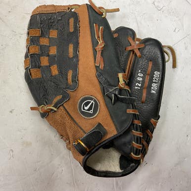 Used Nike Diamond Ready KDR 1200 Baseball Glove RH Throw Brown And Black 12" 11855-S000190367