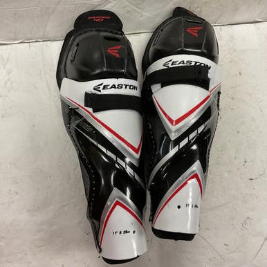 Used Easton SYNERGY 40 Junior Shin Guards White/Black/Red 11" 11855-S000190360