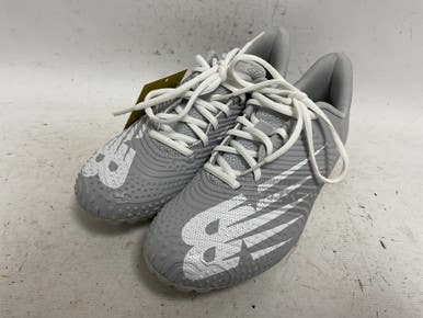 Used New Balance Rush V3 RUSHLG3 LAX Cleats Mens Grey Senior 8 11855-S000190525