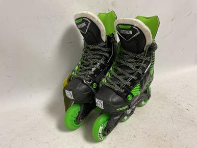 Used Mission LIL RIPPER 11-1 Roller Hockey Skates Black Adjustable 11855-S000190507