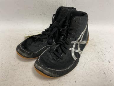 Used Asics MATFLEX Wrestling Shoes Black Senior 8 11855-S000190506