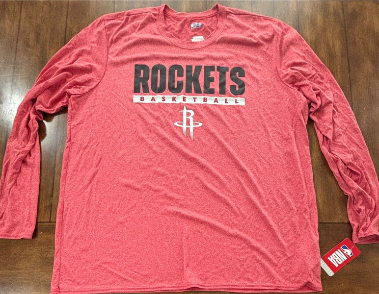 Houston Rockets Long Sleeve T-Shirt Adult XXL New With Tags