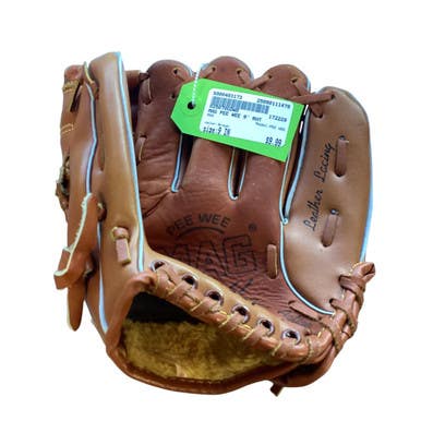 Used MAG PEE WEE BB/SB Glove T-ball Brown 9" 11479-S000403173