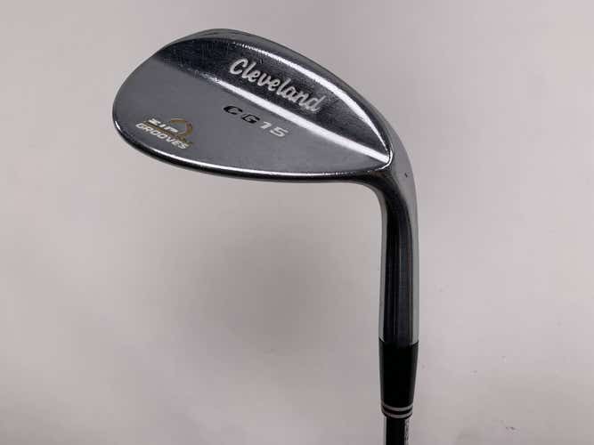 Cleveland CG15 Satin Chrome Sand Wedge SW 56* 14 Bounce Stiff Steel Mens RH