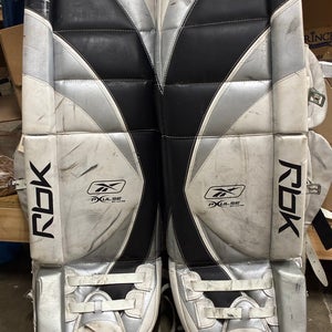 White 35" Senior Reebok XPulse Goalie Leg Pads (Used)