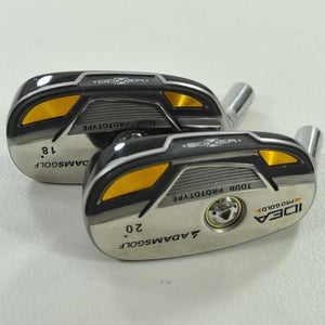 LEFT HANDED Adams Idea Pro Gold 18* and 20* Hybrid Set HEADS ONLY  #202166