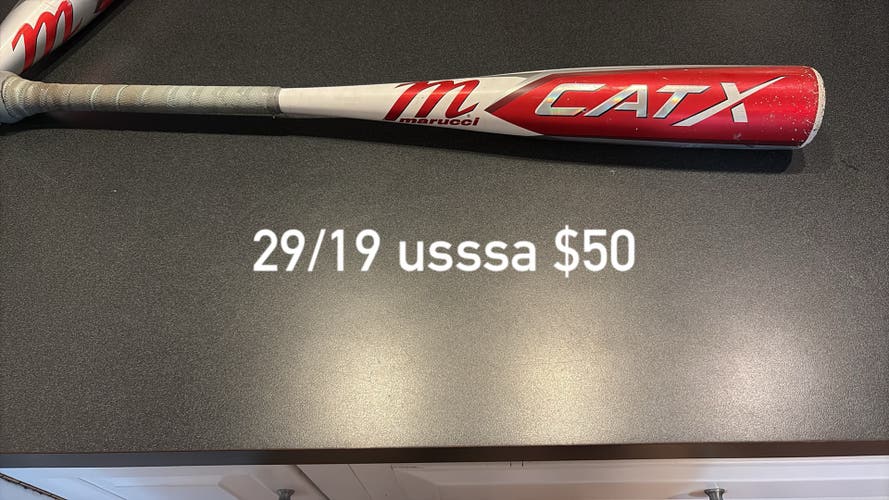 Marucci CATX Alloy USSSA Certified Bat (-10) 19 oz 29" (Used)