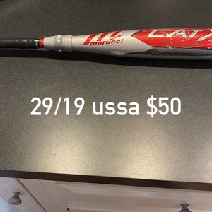 Marucci CAT X Composite USSSA Certified Bat (-10) 19 oz 29" (Used)