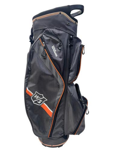 Used Wilson GOLF CART BAG Mens Cart Bag Black/Orange/Grey 11835-S000198059