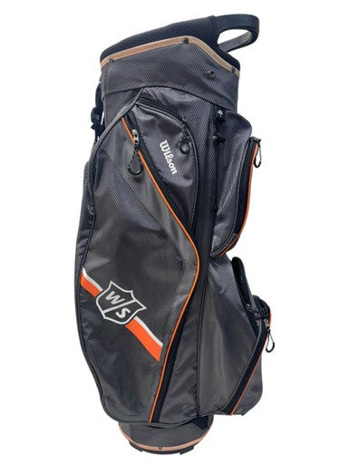 Used Wilson GOLF CART BAG Mens Cart Bag Black/Orange/Grey 11835-S000198059