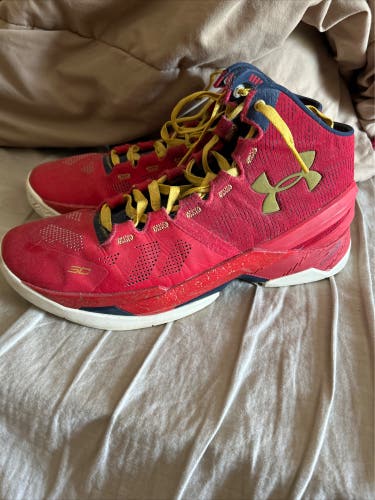 Men's Size M 10.5 (W 11.5) Under Armour curry 2 Floor General Shoes (Used)