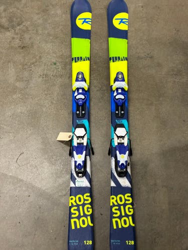 Kid's Rossignol Terrain 128 cm All Mountain Skis With Bindings (Used)