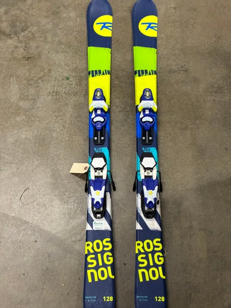 Kid's Rossignol Terrain 128 cm All Mountain Skis With Bindings (Used)