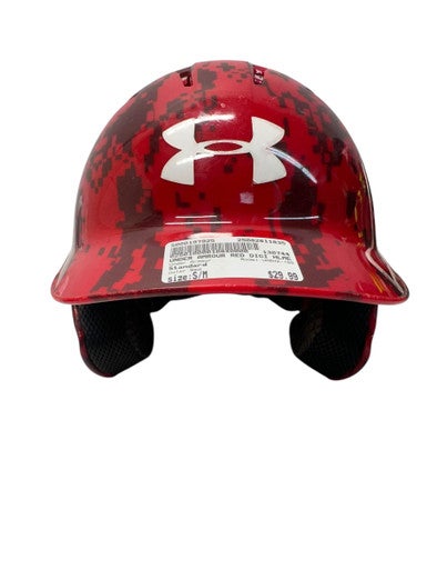 Used Under Armour UABH2-100 Batting Helmet No Mask Red S/M 11835-S000197925