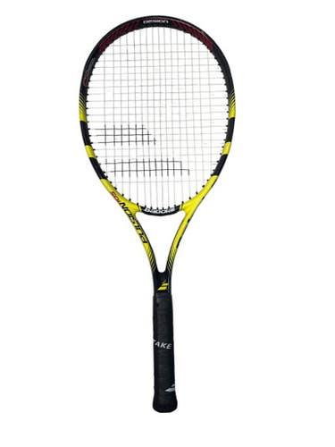 Used Babolat PULSION 105 Adult Tennis Racquet Yellow 4 1/4" 11835-S000197938