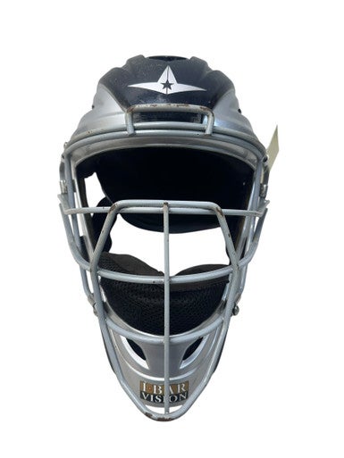 Used All Star MVP2510TT Catchers Helmet w/Mask Navy Blue And Silver XS/S 11835-S000197937