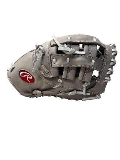 Used Rawlings R9SBFM-17G BB/SB First Base RH Throw Grey And White 12 1/2" 11835-S000197972