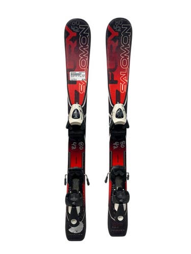 Used Salomon FURY JR Boys DH Ski/Binding Red 80 cm 11835-S000198004