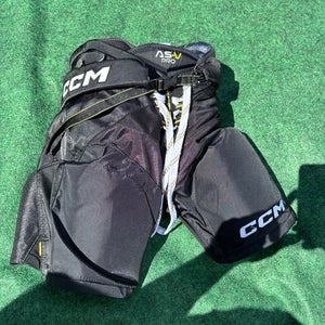 Black CCM Tacks AS-V Pro Hockey Pants (Used) | Junior Medium