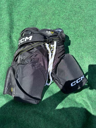 Black CCM Tacks AS-V Pro Hockey Pants (Used) | Junior Medium