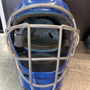 Used Easton GAMETIME HELMET Catchers Helmet w/Mask Royal Blue LG 11868-S000064197