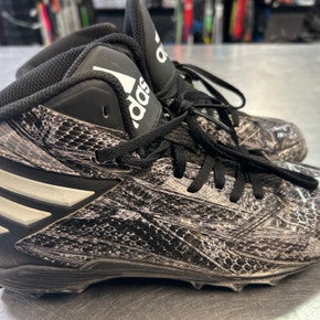 Used Adidas Jr FB Cleats Black Junior 06 11868-S000064423