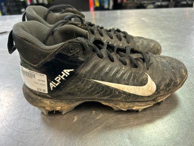 Used Nike ALPHA BB/SB Cleats Black Junior 06 11868-S000064015
