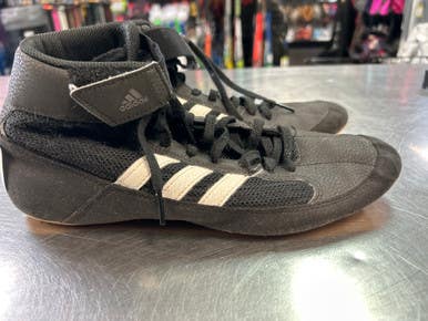 Used Adidas Wrestling Shoes Black Senior 9.5 11868-S000065239