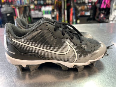 Used Nike DIAMOND BB/SB Cleats Black Junior 04.5 11868-S000065242