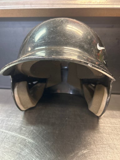 Used Nike HELMET Batting Helmet No Mask Black MD 11868-S000065185