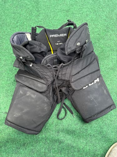 Black CCM Premier Hockey Goalie Pants (Used) | Intermediate Large/ XL