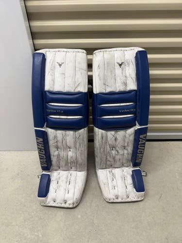 35" 2016 Vaughn Velocity V5 Goalie Leg Pads Pro Stock (Used)