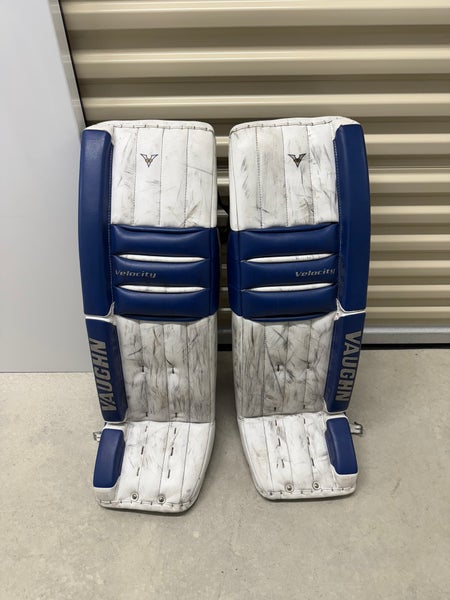 35" 2016 Vaughn Velocity V5 Goalie Leg Pads Pro Stock (Used)