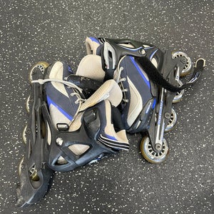 Used Rollerblade ADJ 2-5 Junior Rec Fitness Skates Black Adjustable 11849-S000031447