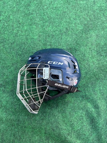 Navy Blue Small CCM Tacks 310 Helmet (Used) | Small