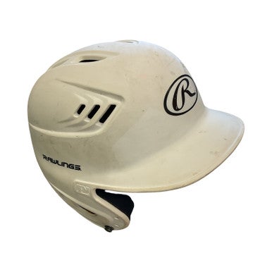 Used Rawlings Batting Helmet No Mask White MD 11859-S000025107