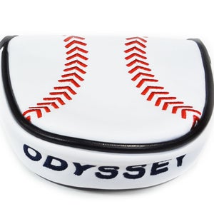 NEW Odyssey Limited Edition Baseball White/Red/Black Mallet Putter Headcover
