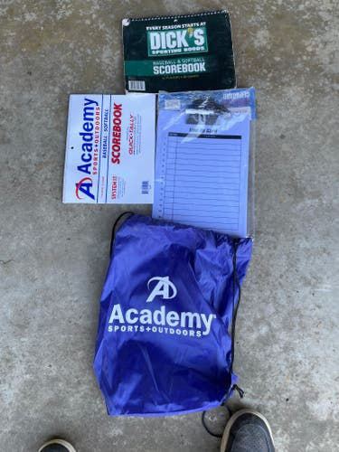 Academy Sports scorebook and line up board Accessory (New)