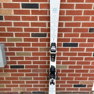 Used 2019 Women's All Mountain 154 cm Volkl Flair Skis With Bindings Max Din 11