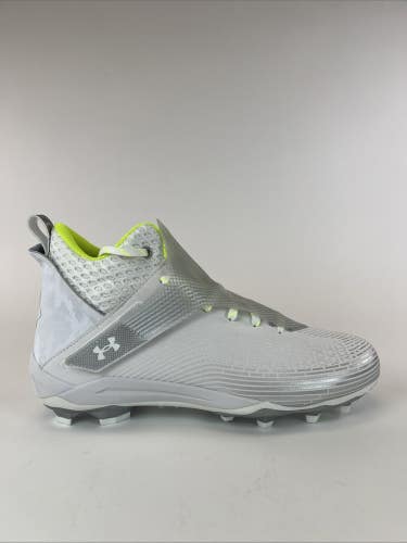 UNDER ARMOUR UA HIGHLIGHT HAMMER MC 'WHITE METALLIC SILVER' 3025085-101 Size 13