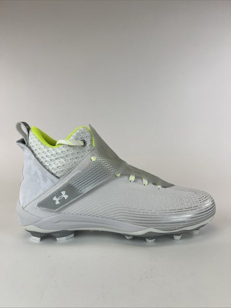 UNDER ARMOUR UA HIGHLIGHT HAMMER MC 'WHITE METALLIC SILVER' 3025085-101 Size 13