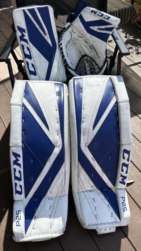 Used CCM Regular P2.5 Goalie Full Set Intermediate 30+1 Pads size