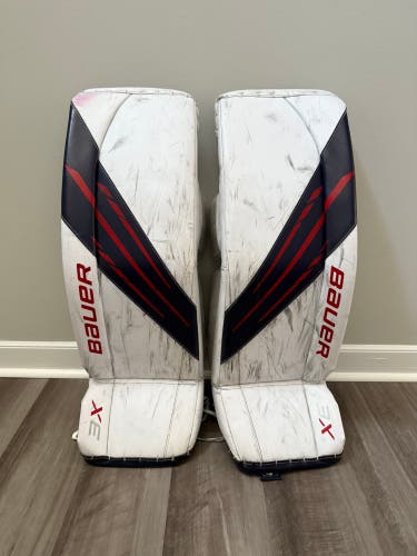 BAUER VAPOR 3X GOALIE LEG PADS - INTERMEDIATE LARGE (Used)