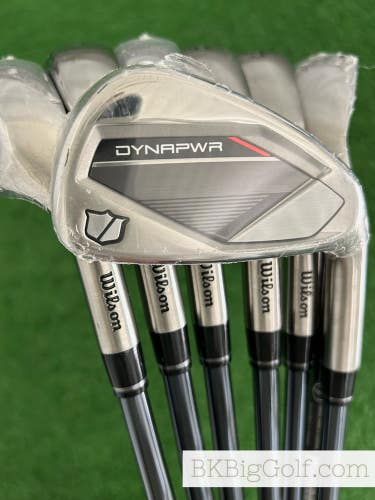 NEW / Mint Wilson Staff 25 Dynapwr Max Iron Set 5-S / Recoil 70 Regular