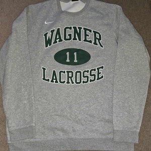 Wagner College Seahawks Lacrosse Team Issued Game Worn Nike Sweatshirt