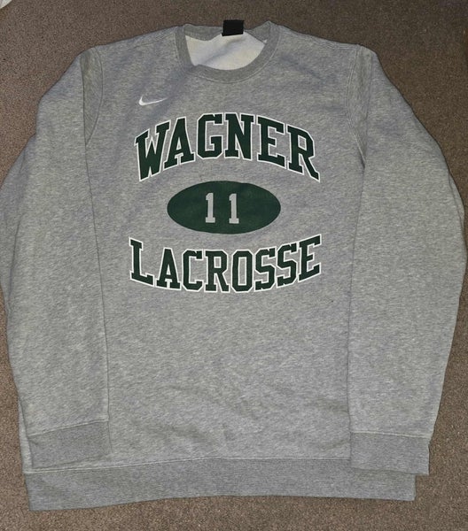 Wagner College Seahawks Lacrosse Team Issued Game Worn Nike Sweatshirt