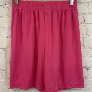 Devlin Sport Youth's 100% Polyester Athletic Shorts Pink Large